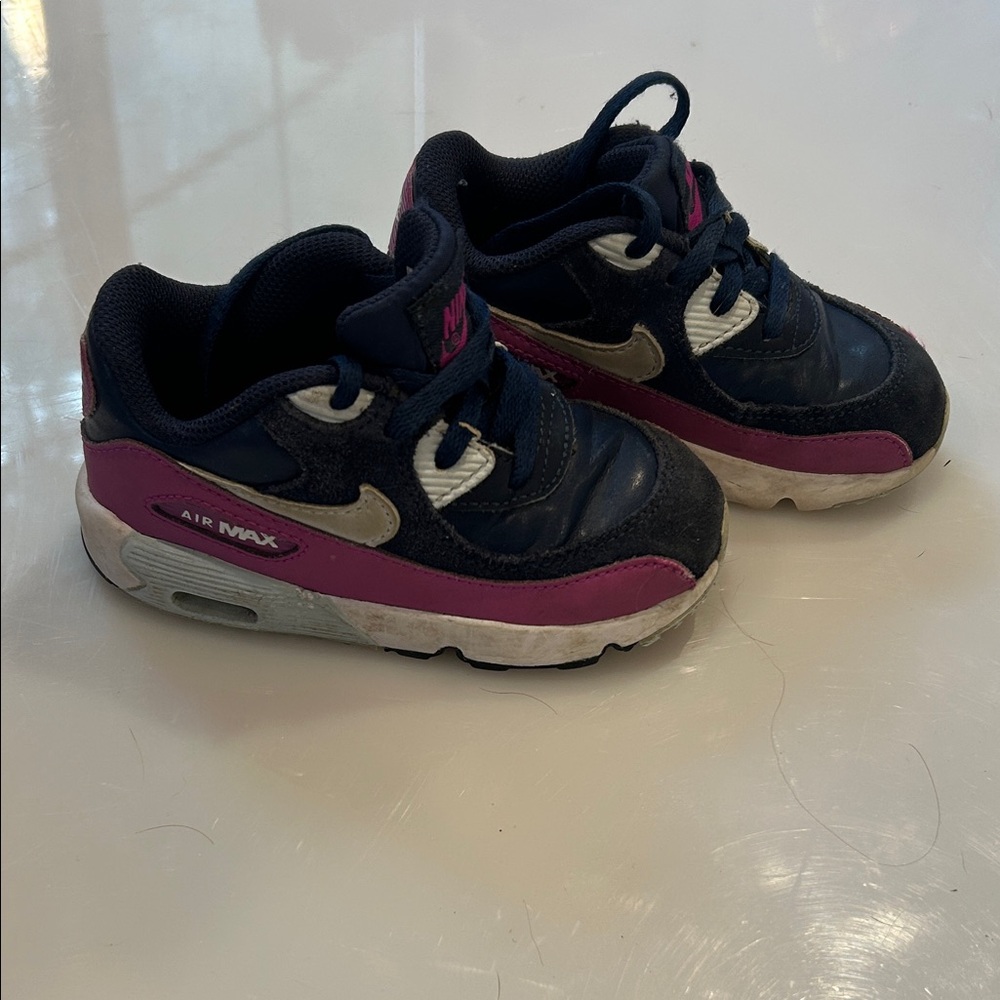 Nike Kids Sneakers - Navy and Pink